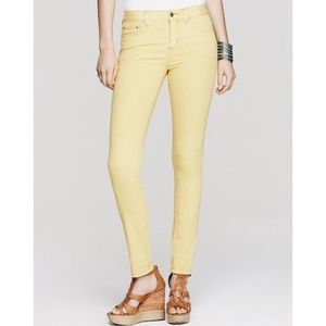 Free People Herringbone Weave Crop Skinny Jean